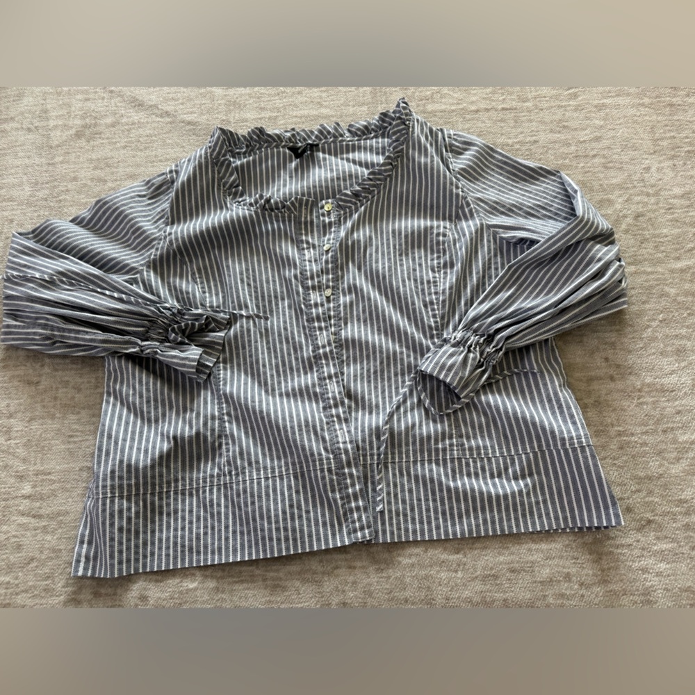 Striped Gray Blouse